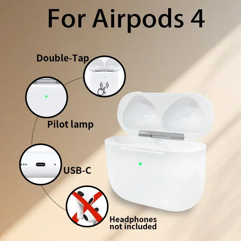 Cargador Inalámbrico de Repuesto para Airpods 4 (Alta Calidad)