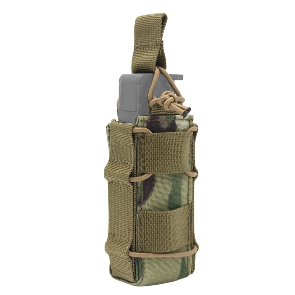 Portacargador Táctico 9mm Nylon 1000D VULPO (Molle, Linterna, Airsoft/Caza)