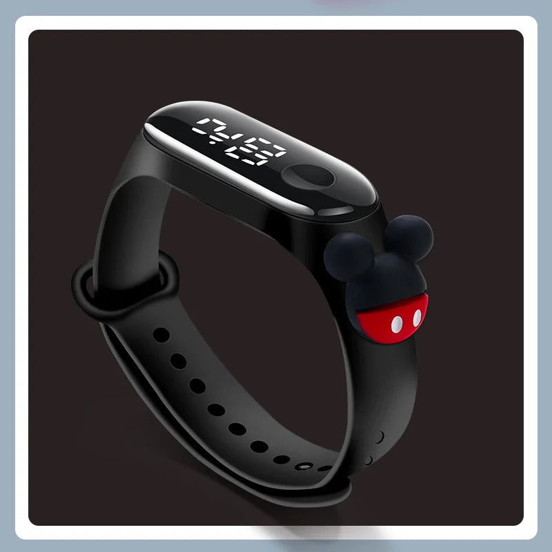 Reloj Deportivo Infantil LED Táctil Mickey/Spiderman (Impermeable)