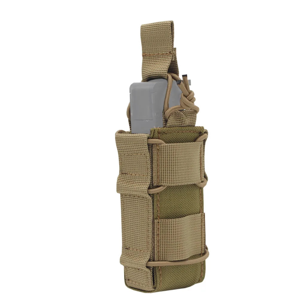 Portacargador Táctico 9mm Nylon 1000D VULPO (Molle, Linterna, Airsoft/Caza)