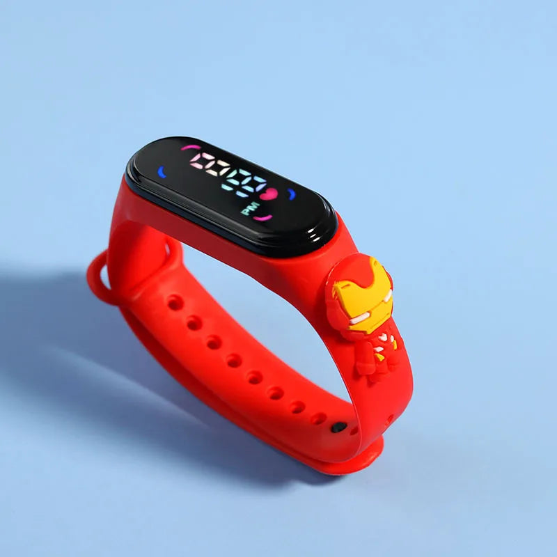 Reloj Deportivo Infantil LED Táctil Mickey/Spiderman (Impermeable)