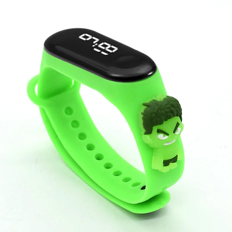 Reloj Deportivo Infantil LED Táctil Mickey/Spiderman (Impermeable)