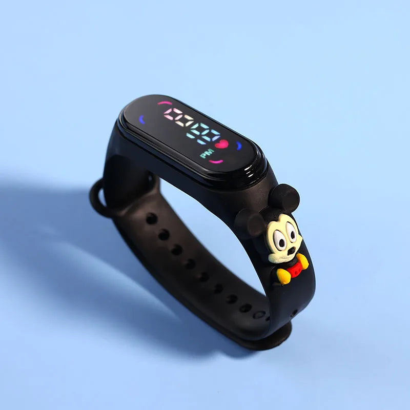 Reloj Deportivo Infantil LED Táctil Mickey/Spiderman (Impermeable)