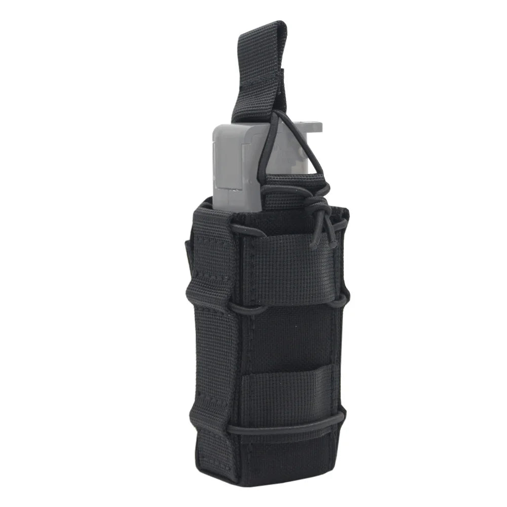 Portacargador Táctico 9mm Nylon 1000D VULPO (Molle, Linterna, Airsoft/Caza)