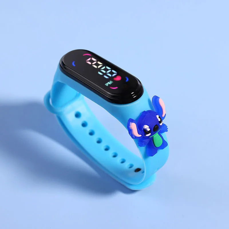 Reloj Deportivo Infantil LED Táctil Mickey/Spiderman (Impermeable)