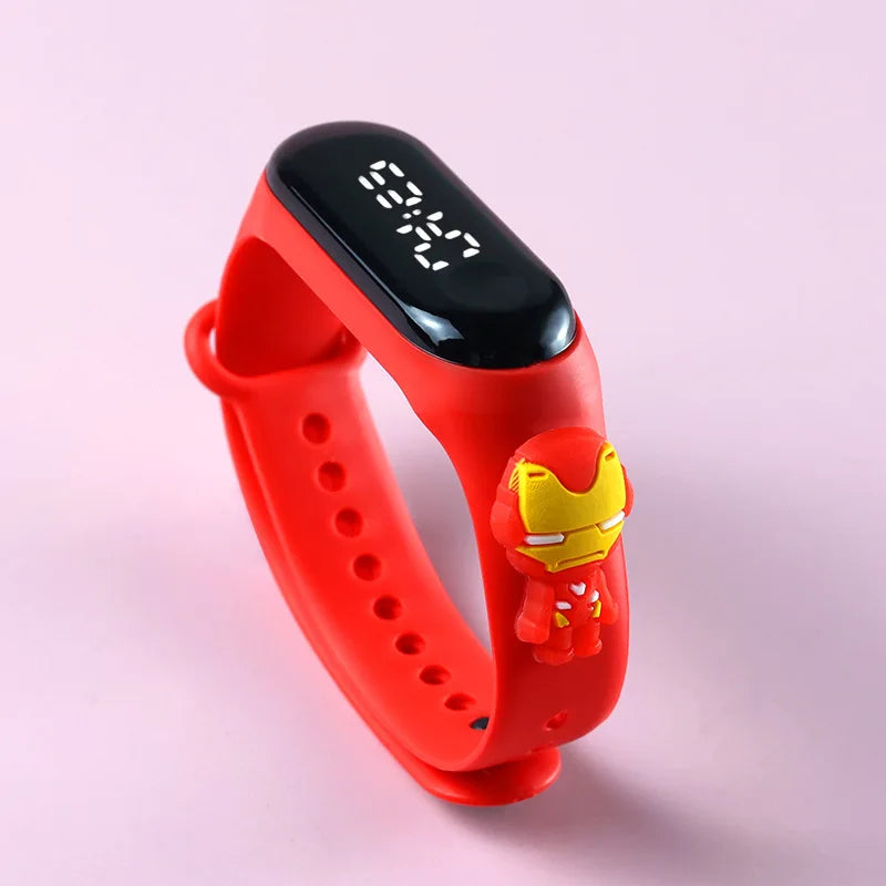 Reloj Deportivo Infantil LED Táctil Mickey/Spiderman (Impermeable)