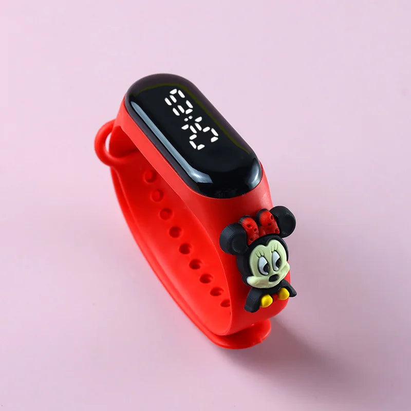 Reloj Deportivo Infantil LED Táctil Mickey/Spiderman (Impermeable)