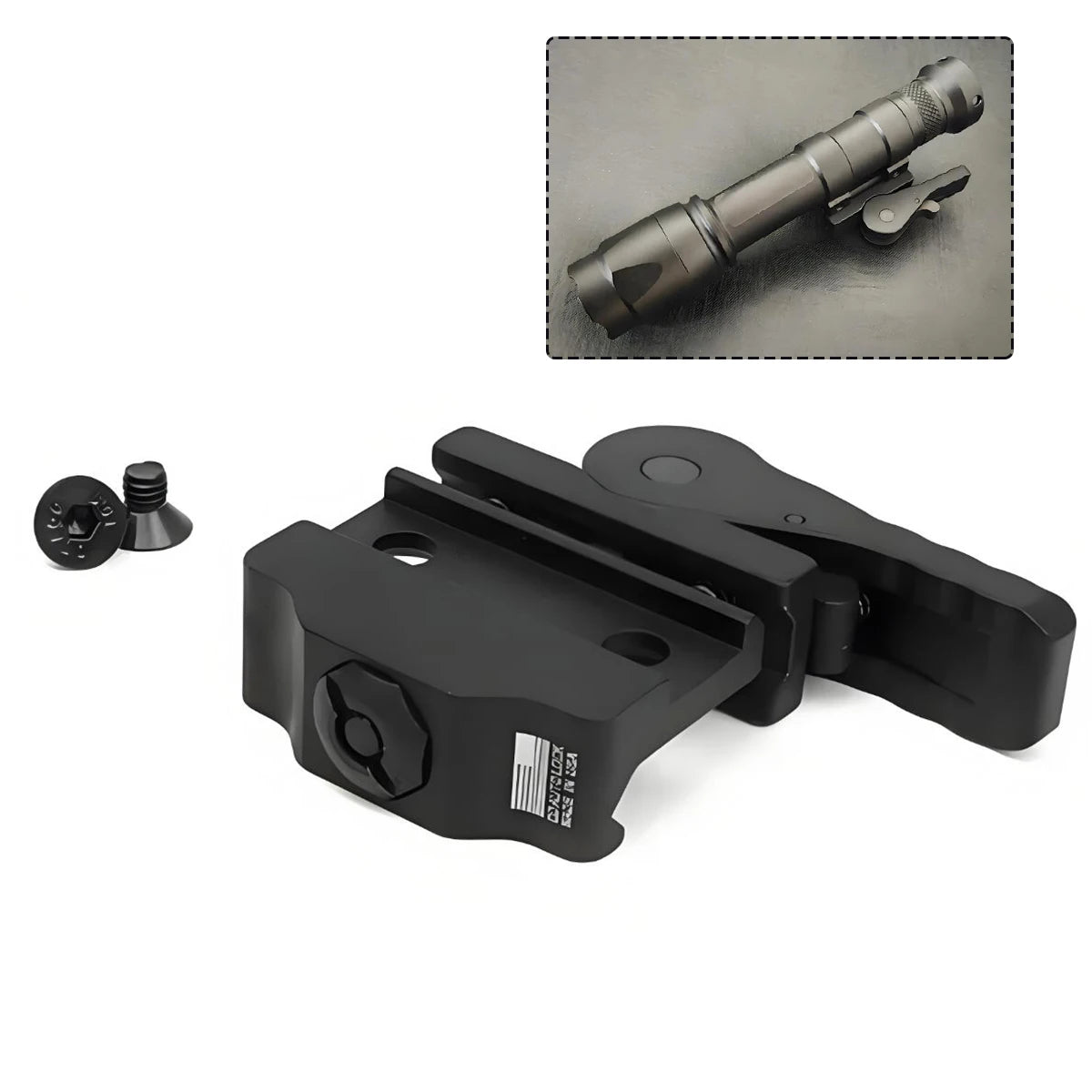 Montura Táctica Desplazada Surefire M300/M600 para Airsoft (Mlok/Keymod/SMR)