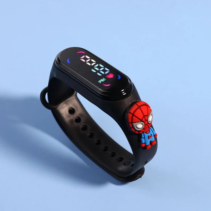 Reloj Deportivo Infantil LED Táctil Mickey/Spiderman (Impermeable)
