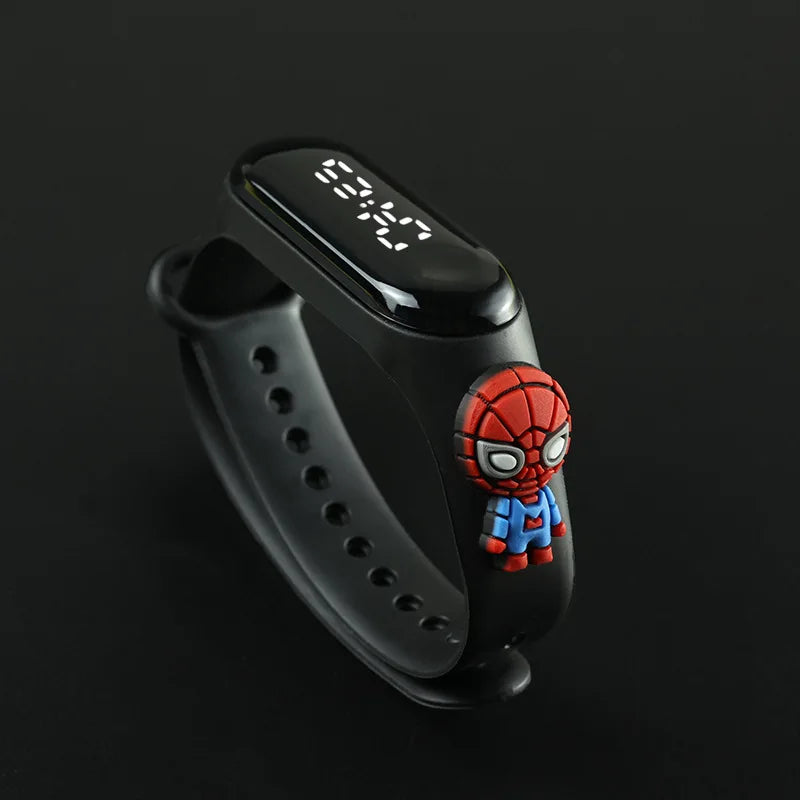 Reloj Deportivo Infantil LED Táctil Mickey/Spiderman (Impermeable)