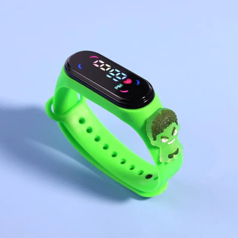 Reloj Deportivo Infantil LED Táctil Mickey/Spiderman (Impermeable)