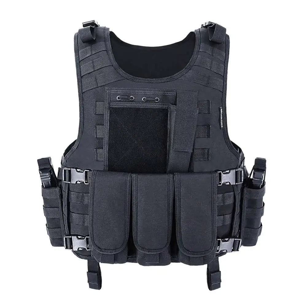 Chaleco Táctico Molle MGFLASHFORCE para Airsoft/Pesca/Paintball