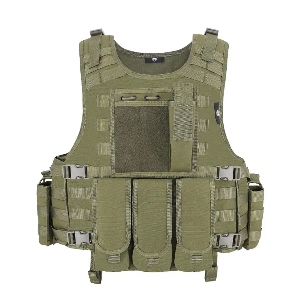 Chaleco Táctico Molle MGFLASHFORCE para Airsoft/Pesca/Paintball