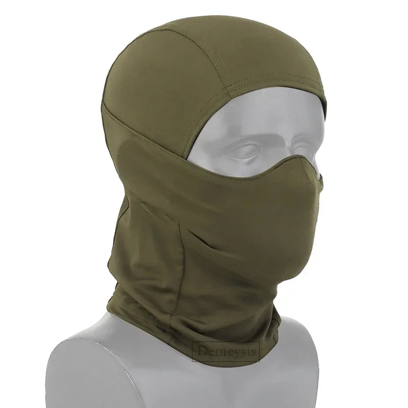 Balaclava Táctica de Silicona Media Cara Cortavientos para Airsoft/Caza/CS