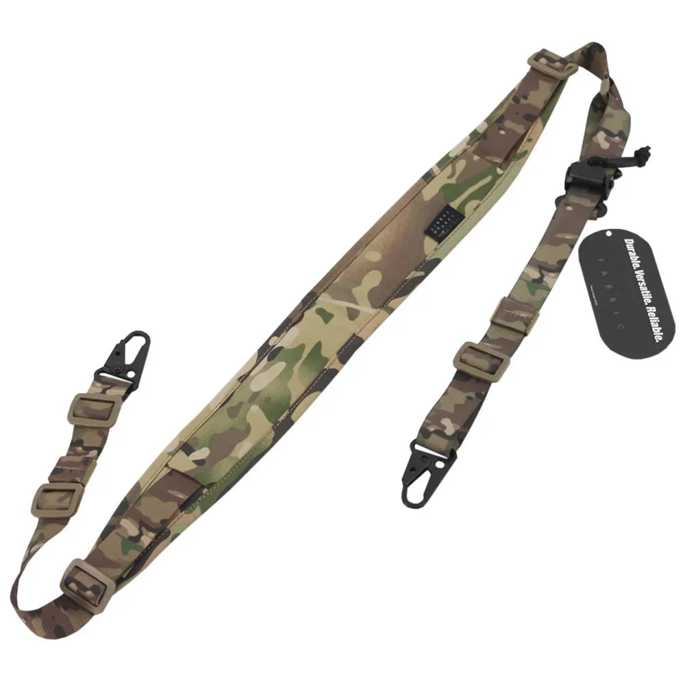 Correa Táctica Modular para Rifle (1 o 2 Puntos, Acolchada 2.25") para Caza/Tiro