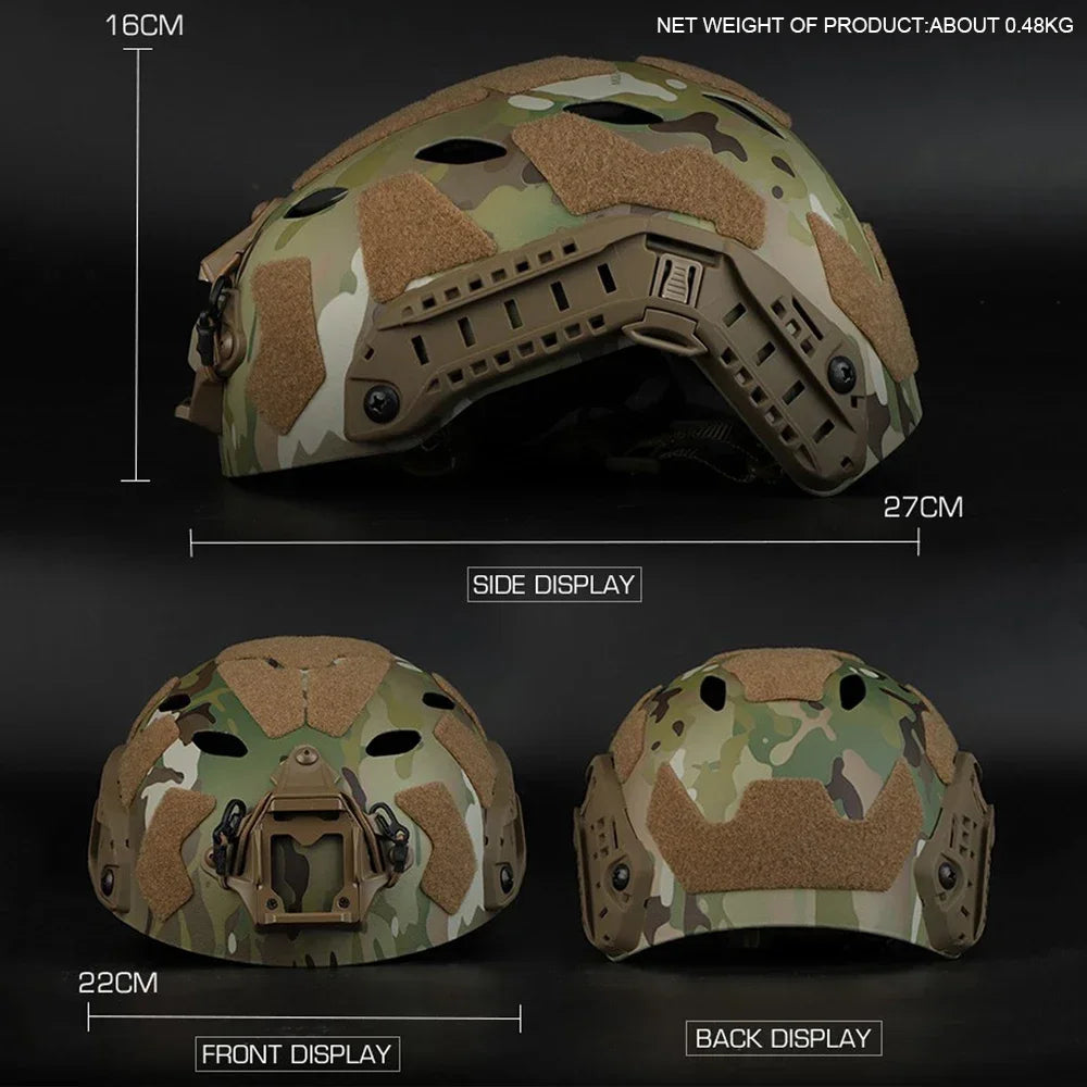 Casco Táctico FAST MH ABS Grueso para Airsoft/CS