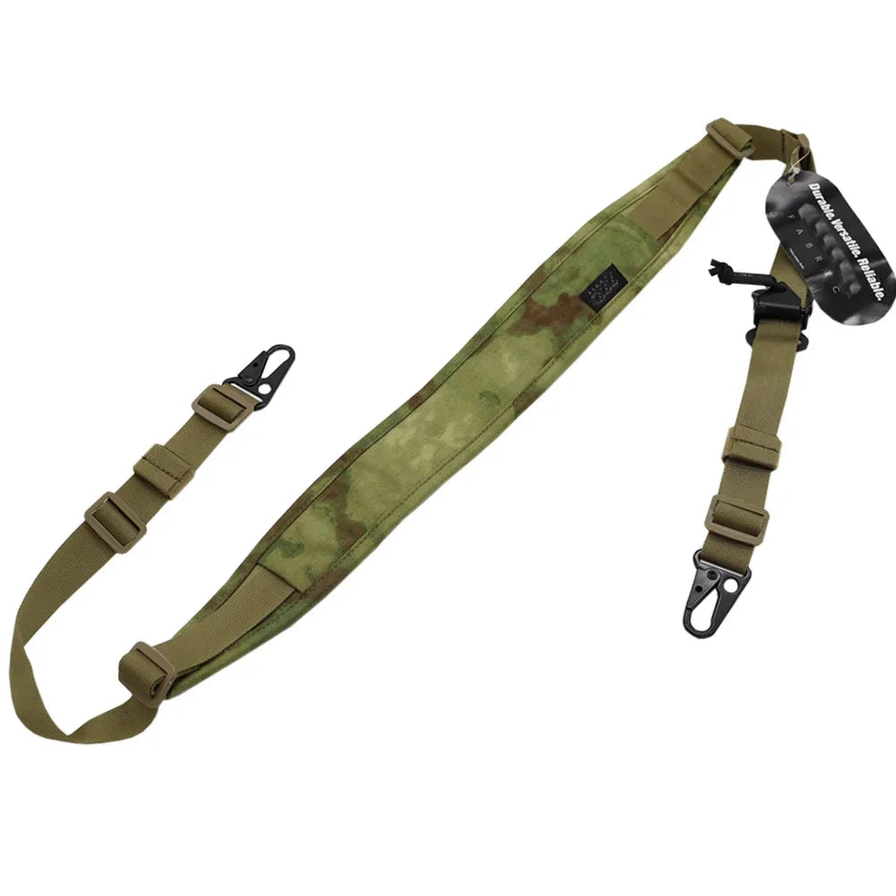 Correa Táctica Modular para Rifle (1 o 2 Puntos, Acolchada 2.25") para Caza/Tiro