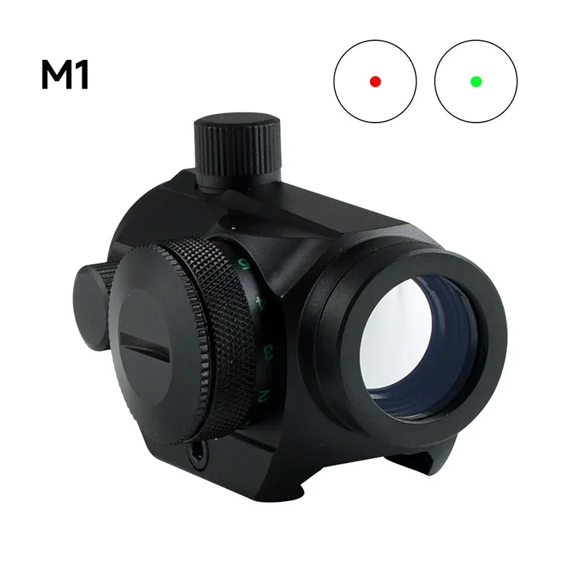 Visor Táctico Punto Rojo/Verde para Rifle (Raíles 11/20mm) Caza/Airsoft