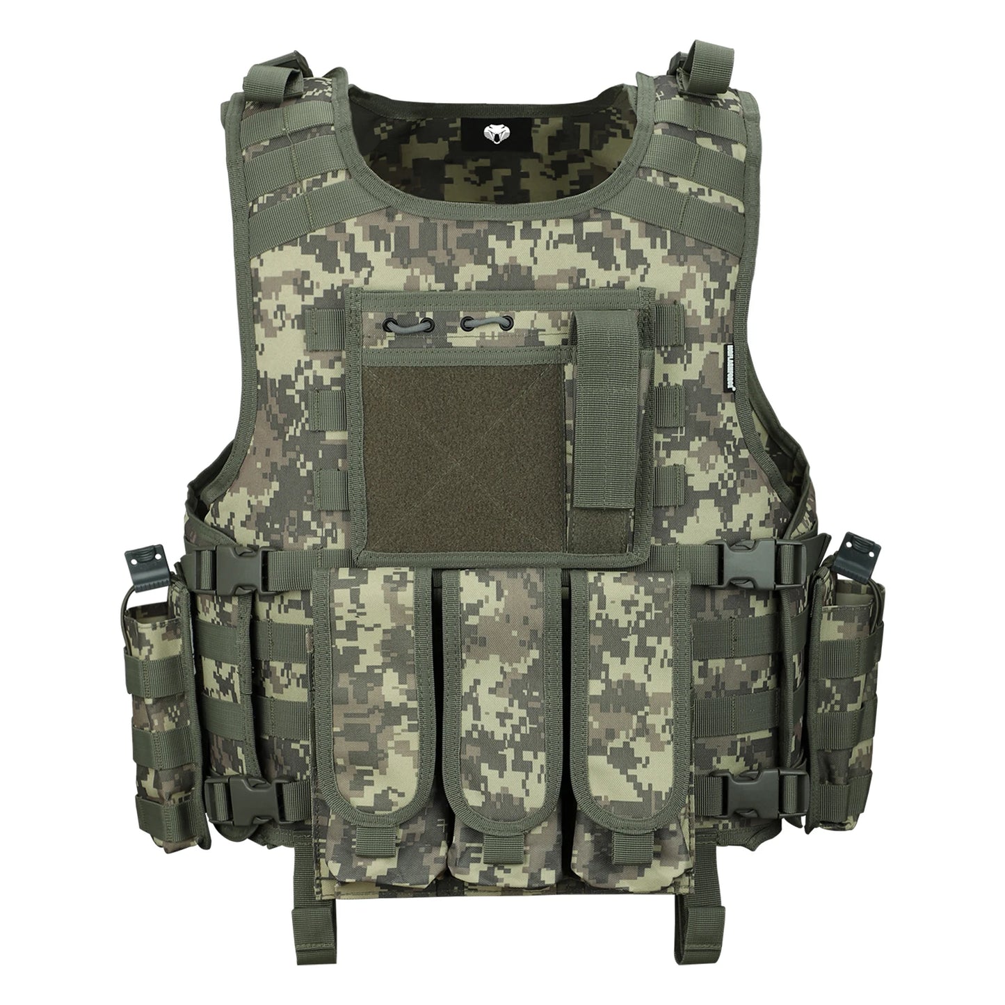 Chaleco Táctico Molle MGFLASHFORCE para Airsoft/Pesca/Paintball