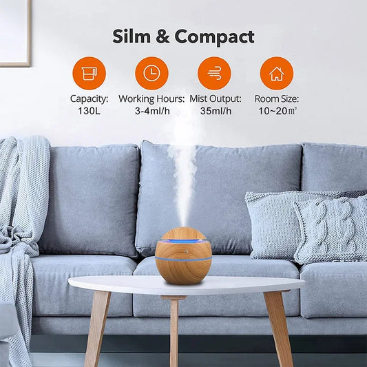 USB Ultrasonic Cool Mist Sprayer Essential Oil Fragrance Mini Home