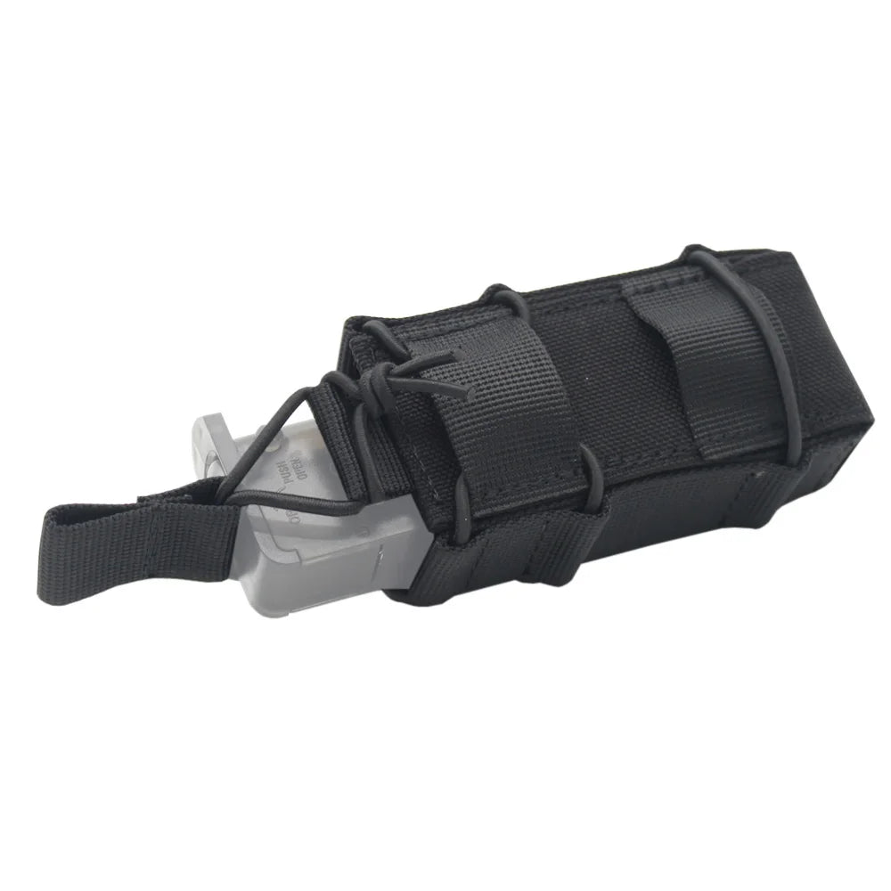 Portacargador Táctico 9mm Nylon 1000D VULPO (Molle, Linterna, Airsoft/Caza)