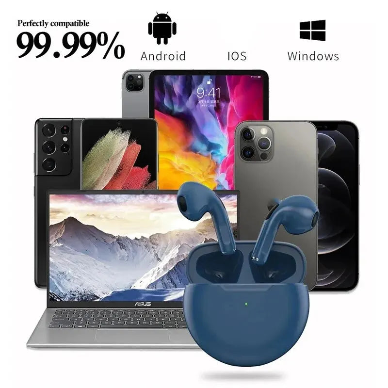 Air Pro 6 TWS. Mini Auriculares Inalámbricos Bluetooth 5.3 con Micrófono