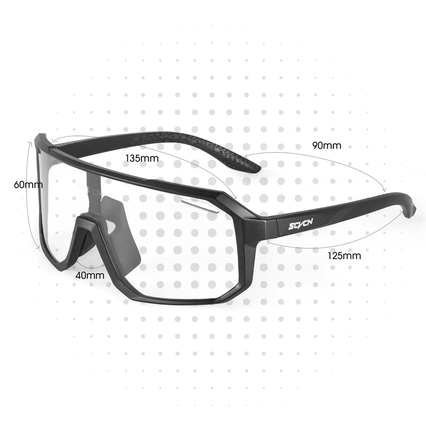 Gafas de ciclismo fotocromáticas SCVCN UV400 para MTB y carretera unisex