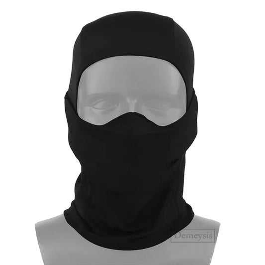 Balaclava Táctica de Silicona Media Cara Cortavientos para Airsoft/Caza/CS