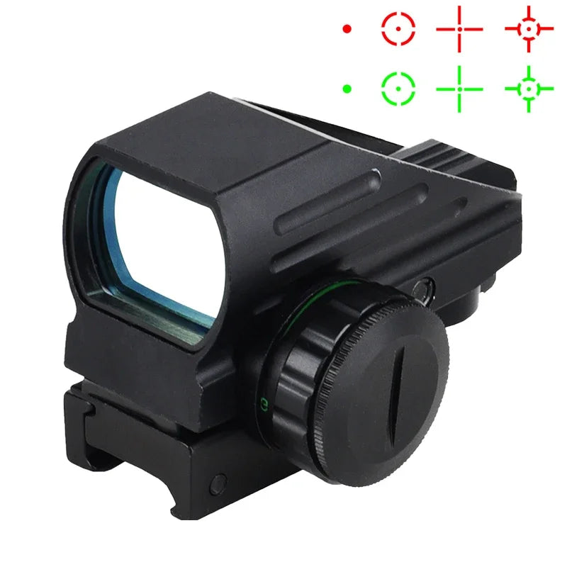Visor Punto Rojo 1X40 HD101 (4 Retículas Rojo/Verde) para Caza/Airsoft